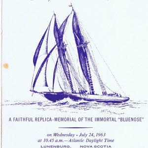 July 24, 1963 - The program cover for the launch of Bluenose II